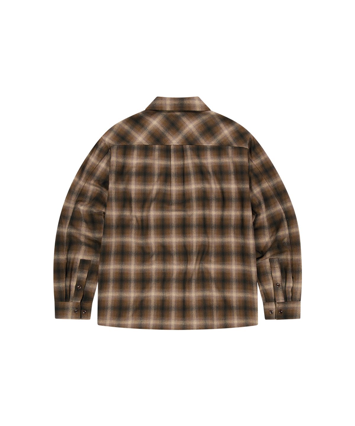 마하그리드(MAHAGRID) FLANNEL CHECK SHIRT[BROWN]