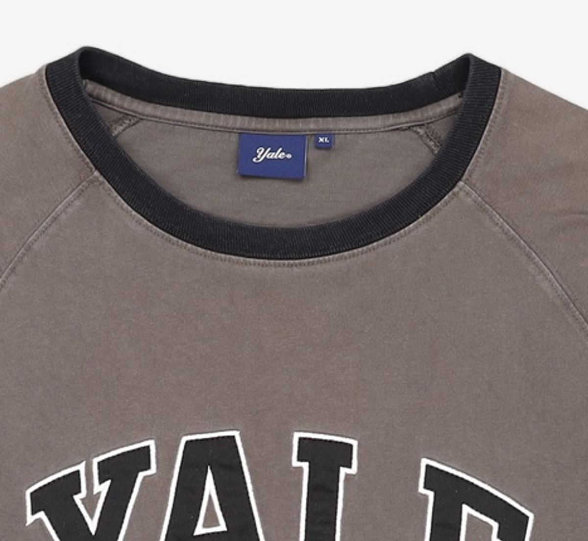 예일(YALE) MULTI COLOR 2 TONE ARCH T-SHIRT CHARCOAL 0XL