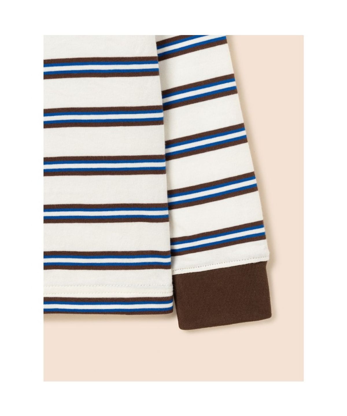 빈폴 키즈(BEANPOLE KIDS) 릴렉스핏 멀티 스트라이프 긴소매 티셔츠  아이보리 (BI6841U080) (BI6841U080)