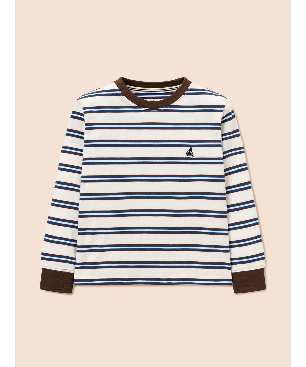 빈폴 키즈(BEANPOLE KIDS) 릴렉스핏 멀티 스트라이프 긴소매 티셔츠  아이보리 (BI6841U080) (BI6841U080)