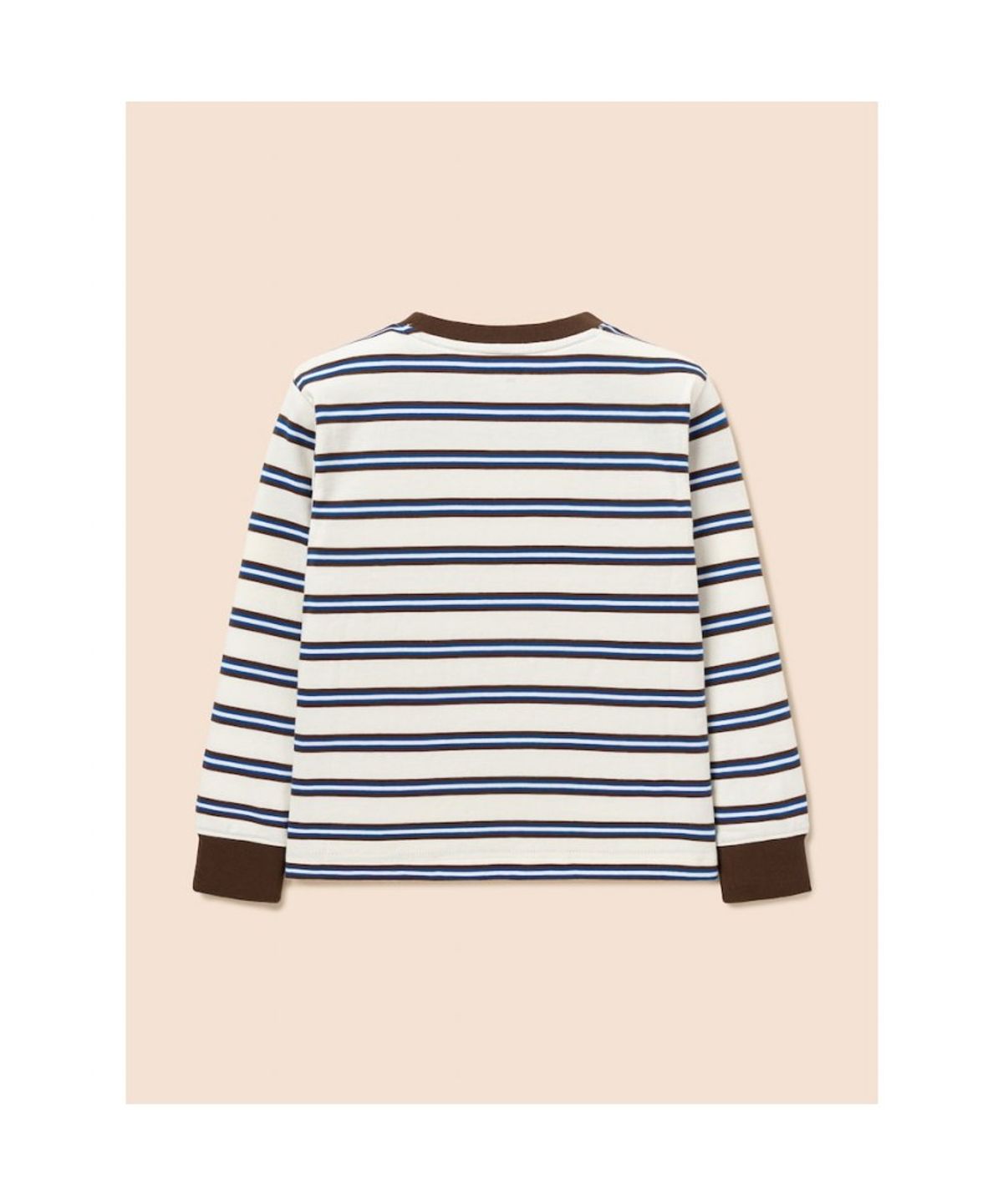 빈폴 키즈(BEANPOLE KIDS) 릴렉스핏 멀티 스트라이프 긴소매 티셔츠  아이보리 (BI6841U080) (BI6841U080)