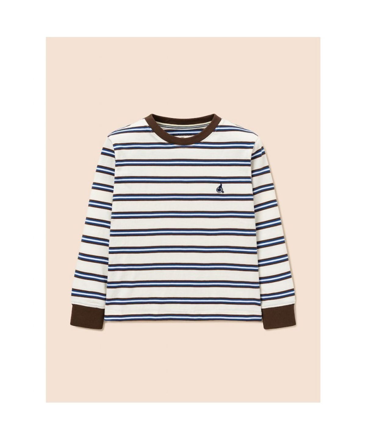 빈폴 키즈(BEANPOLE KIDS) 릴렉스핏 멀티 스트라이프 긴소매 티셔츠  아이보리 (BI6841U080) (BI6841U080)