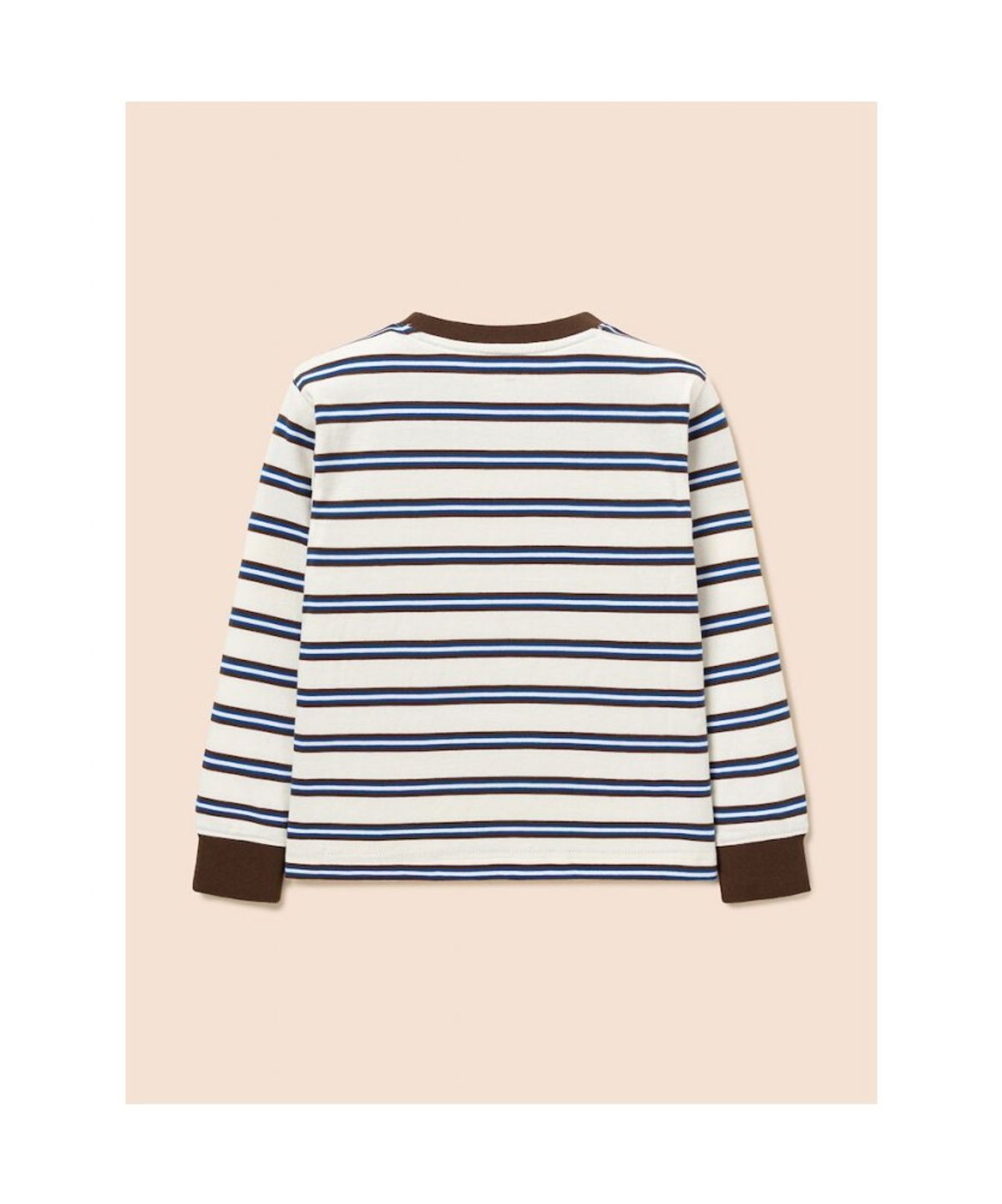 빈폴 키즈(BEANPOLE KIDS) 릴렉스핏 멀티 스트라이프 긴소매 티셔츠  아이보리 (BI6841U080) (BI6841U080)