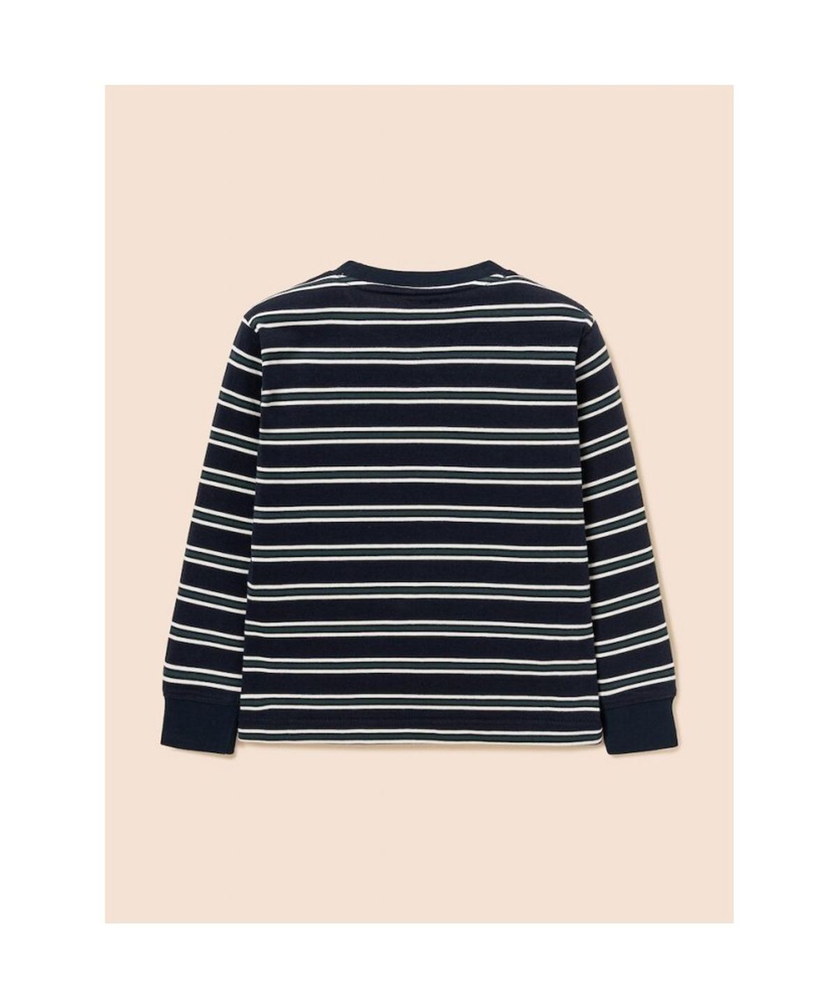 빈폴 키즈(BEANPOLE KIDS) 릴렉스핏 멀티 스트라이프 긴소매 티셔츠  네이비 (BI6841U08M) (BI6841U08M)