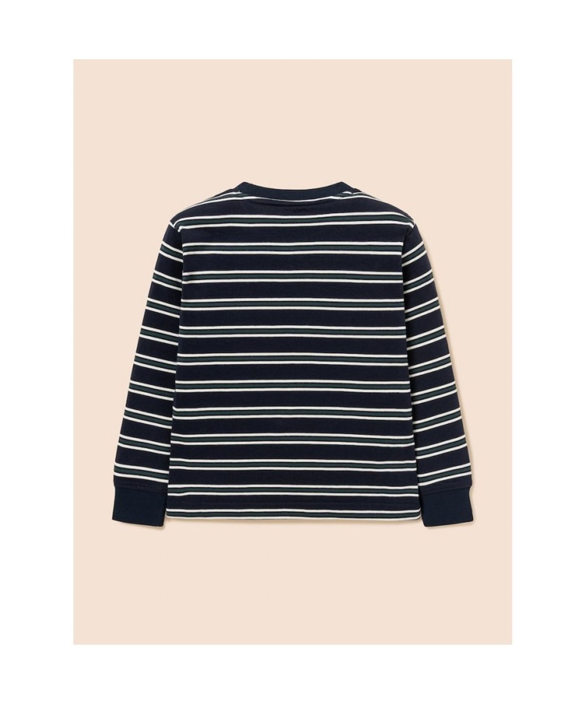 빈폴 키즈(BEANPOLE KIDS) 릴렉스핏 멀티 스트라이프 긴소매 티셔츠  네이비 (BI6841U08M) (BI6841U08M)