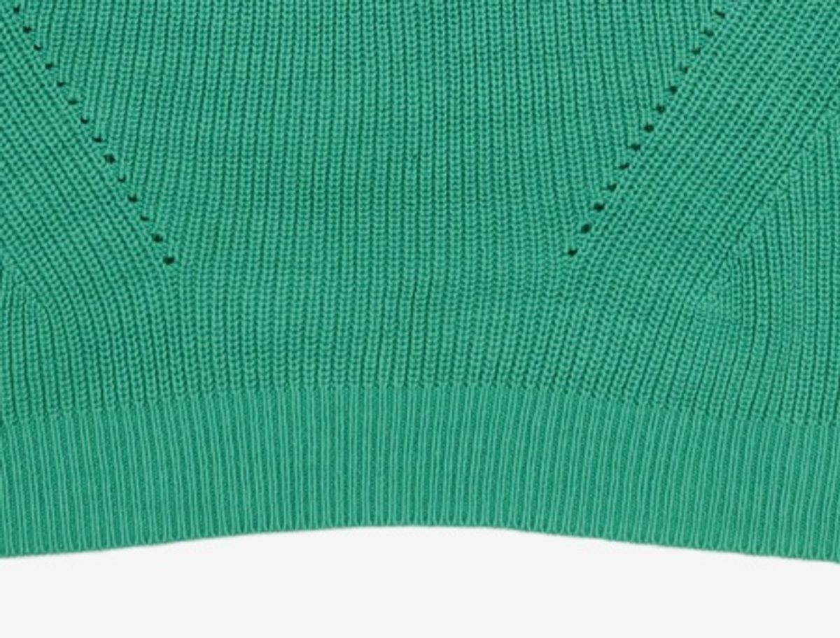 키뮤어(KIIMUIR) 22FW 워셔블 크루넥 니트_ 에메랄드 그린 XL