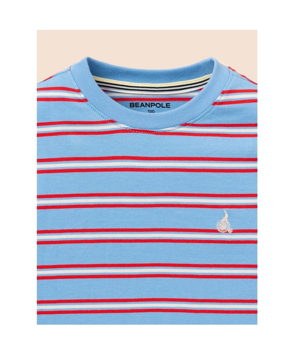 빈폴 키즈(BEANPOLE KIDS) 릴렉스핏 멀티 스트라이프 긴소매 티셔츠  블루 (BI6841U08P) (BI6841U08P)