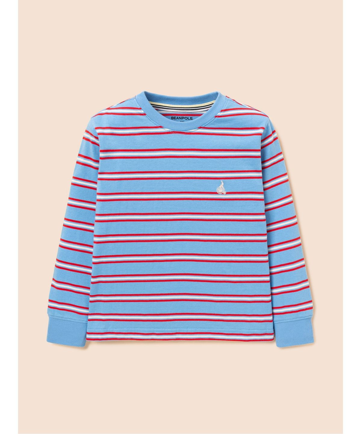 빈폴 키즈(BEANPOLE KIDS) 릴렉스핏 멀티 스트라이프 긴소매 티셔츠  블루 (BI6841U08P) (BI6841U08P)