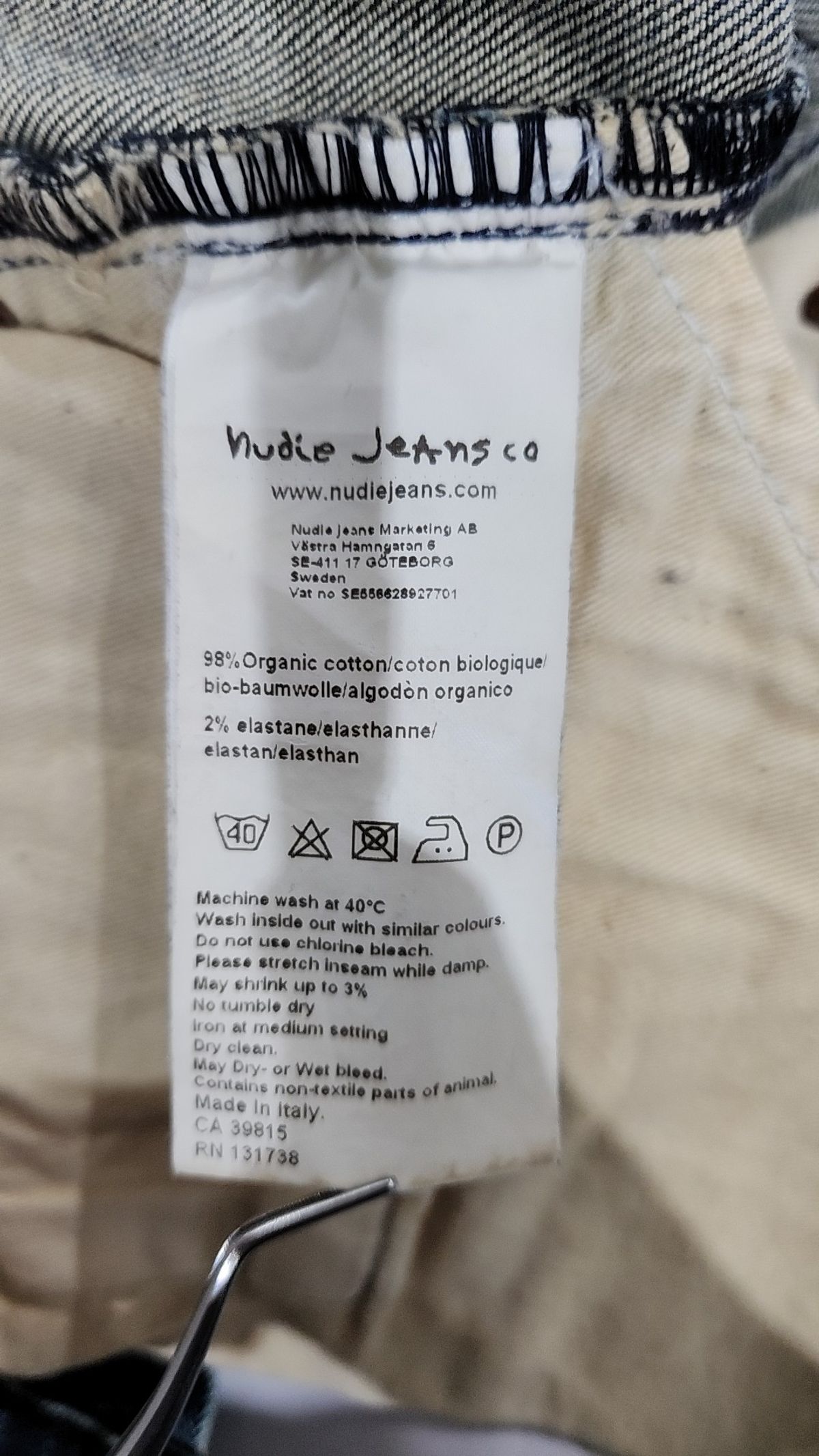 누디진(NUDIEJEANS) 청/데님 팬츠 31