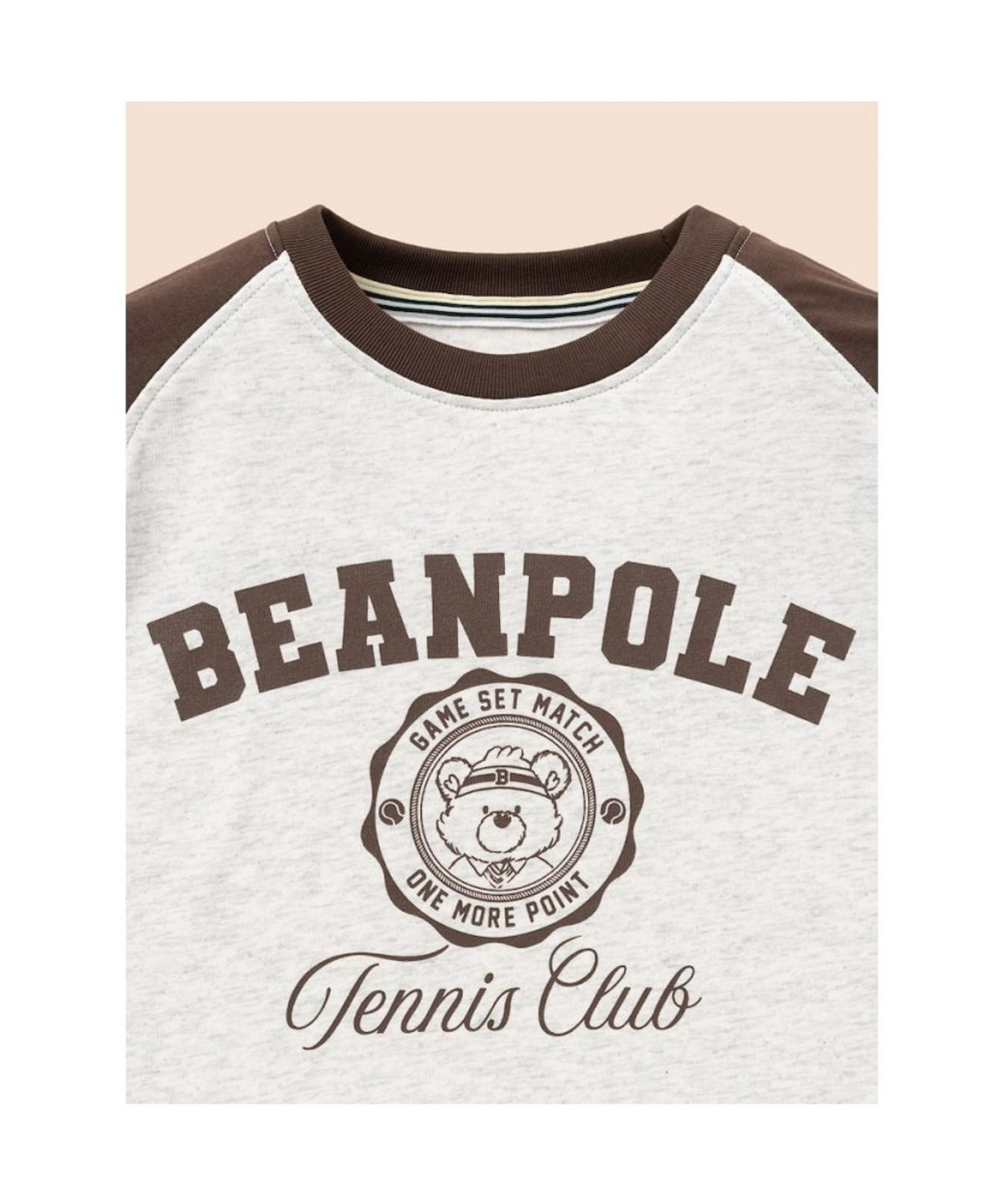 빈폴 키즈(BEANPOLE KIDS) 로고포인트 라글란 티셔츠  브릭 (BI6841U11C)