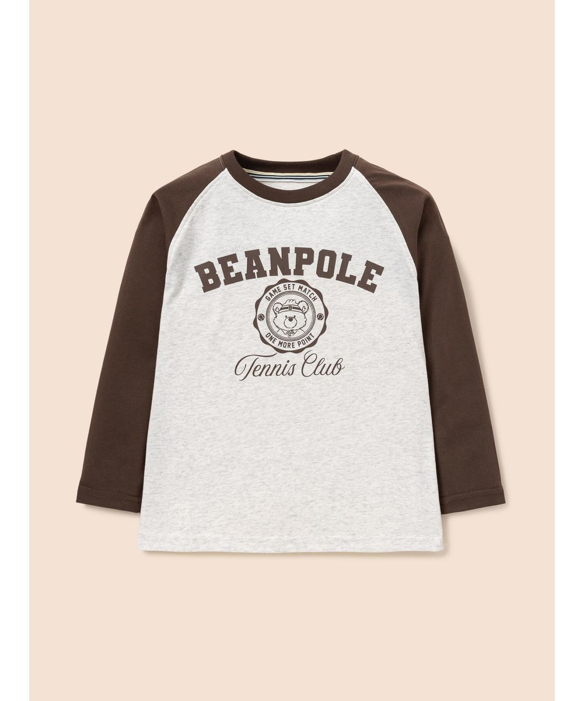 빈폴 키즈(BEANPOLE KIDS) 로고포인트 라글란 티셔츠  브릭 (BI6841U11C)