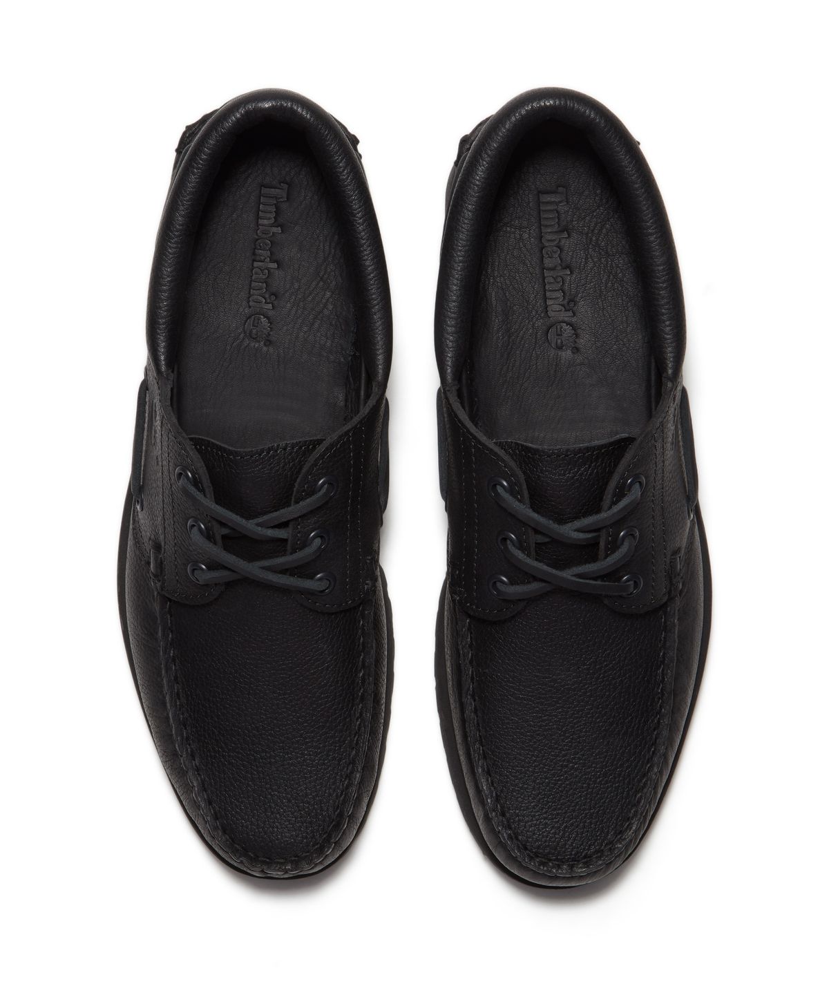 팀버랜드(TIMBERLAND) (남성) 어센틱 보트 슈즈 - 올 오버 블랙 풀 그레인 / A2PDQ-ANI