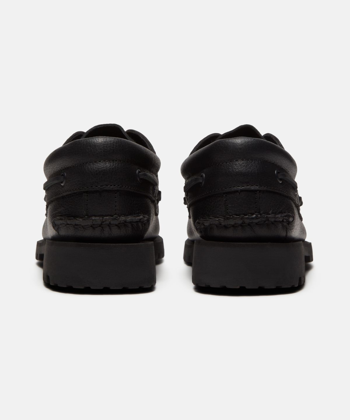 팀버랜드(TIMBERLAND) (남성) 어센틱 보트 슈즈 - 올 오버 블랙 풀 그레인 / A2PDQ-ANI