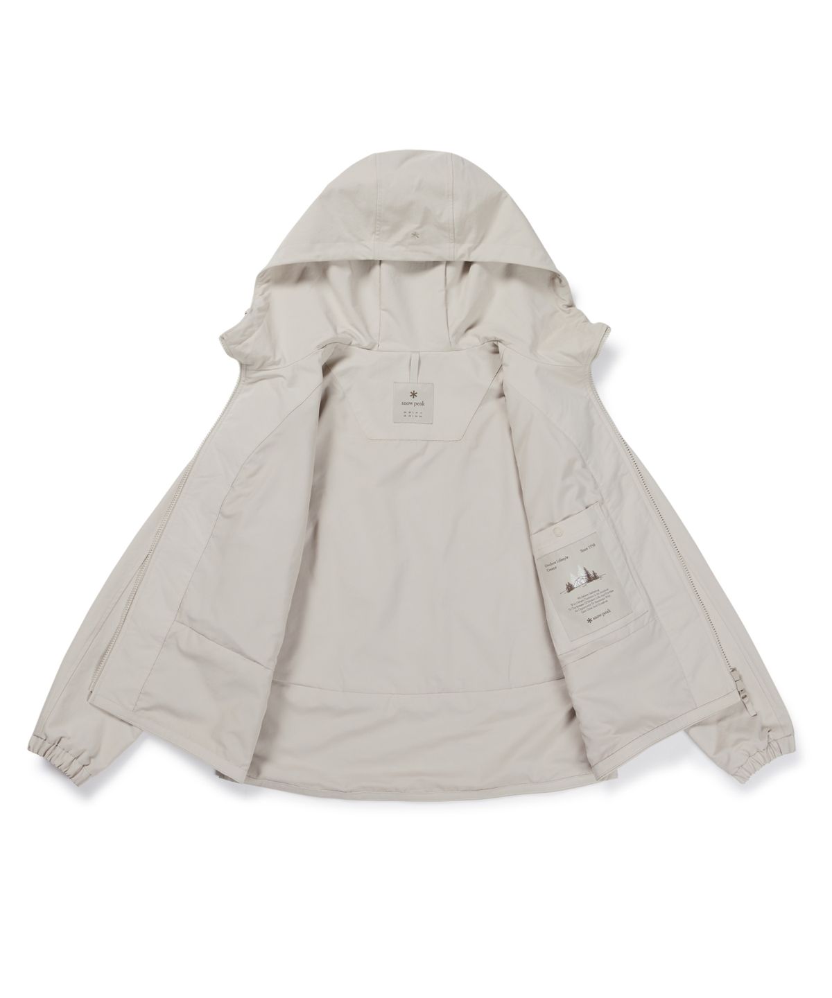 스노우피크 어패럴(SNOWPEAK APPAREL) 캠프 드라이 여성 바람막이 (S26FWFWB61) Light Beige