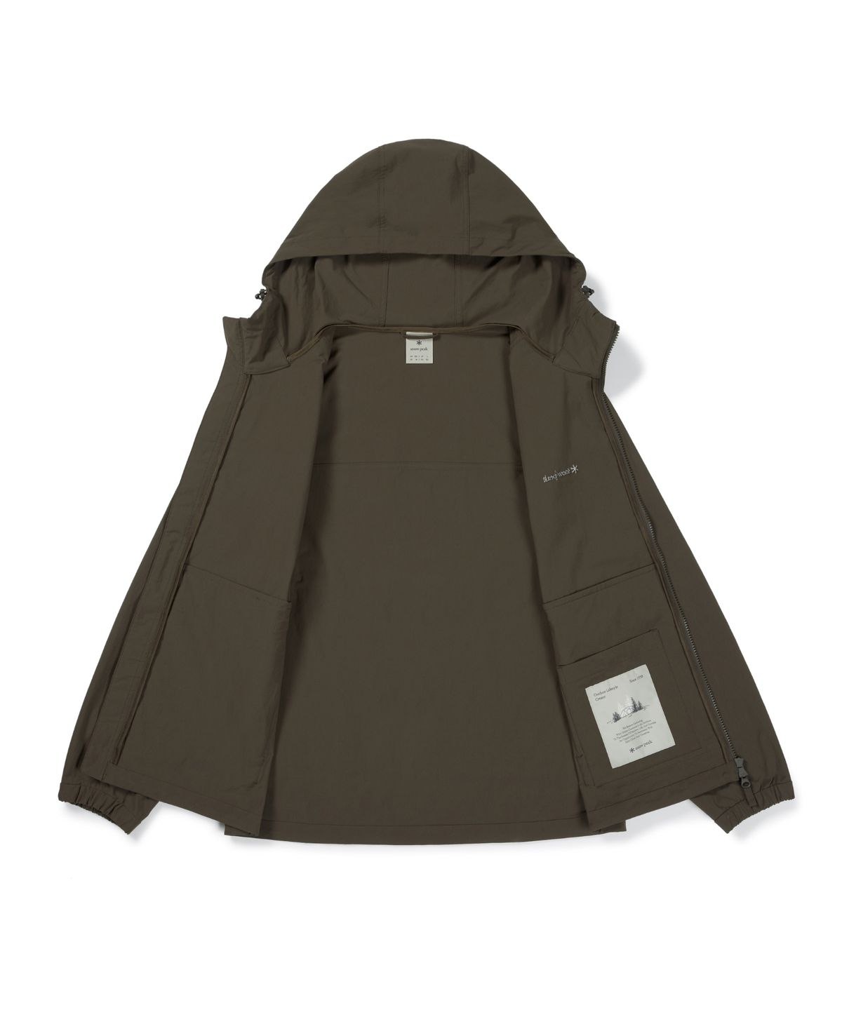 스노우피크 어패럴(SNOWPEAK APPAREL) 루트 바람막이 (S26FMRWB66) Khaki Brown
