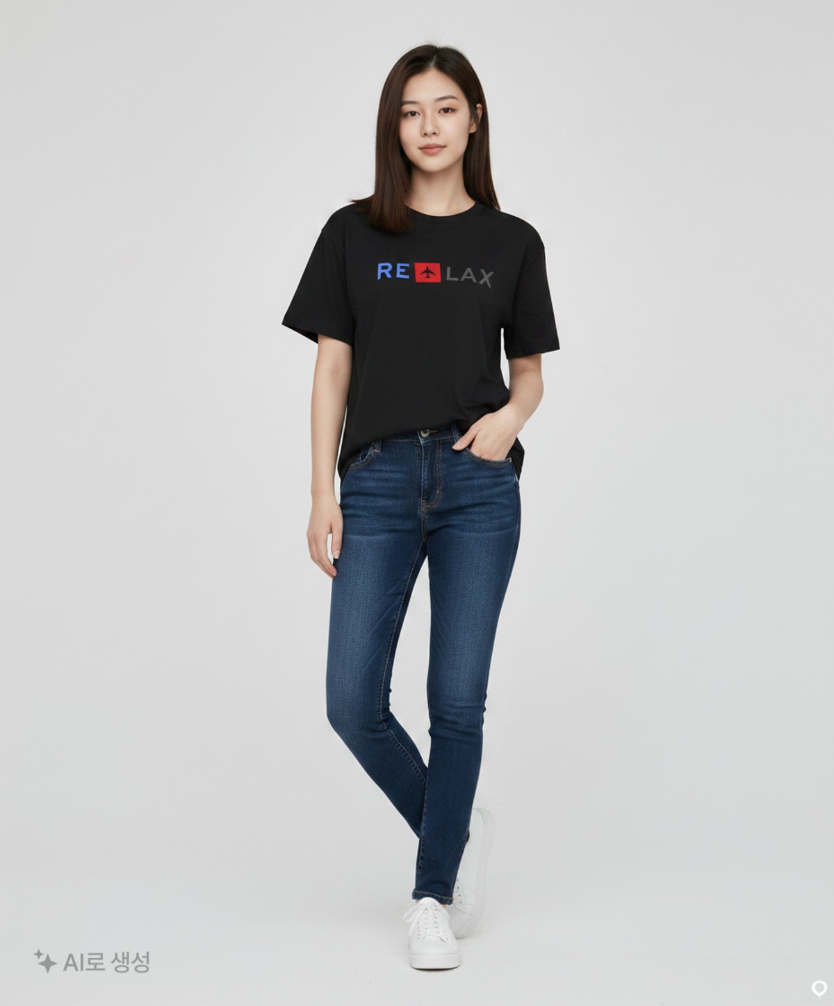 에뜨르 세실(ETRE CECILE) 여성 릴렉스 밴드 반소매 티셔츠 - 워시드 블랙 / RELAXBNDTWBL M