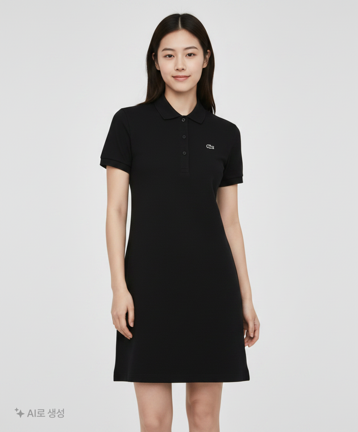 라코스테(LACOSTE) 여성 폴로 미니 원피스 LCST EF3866-20B166 36