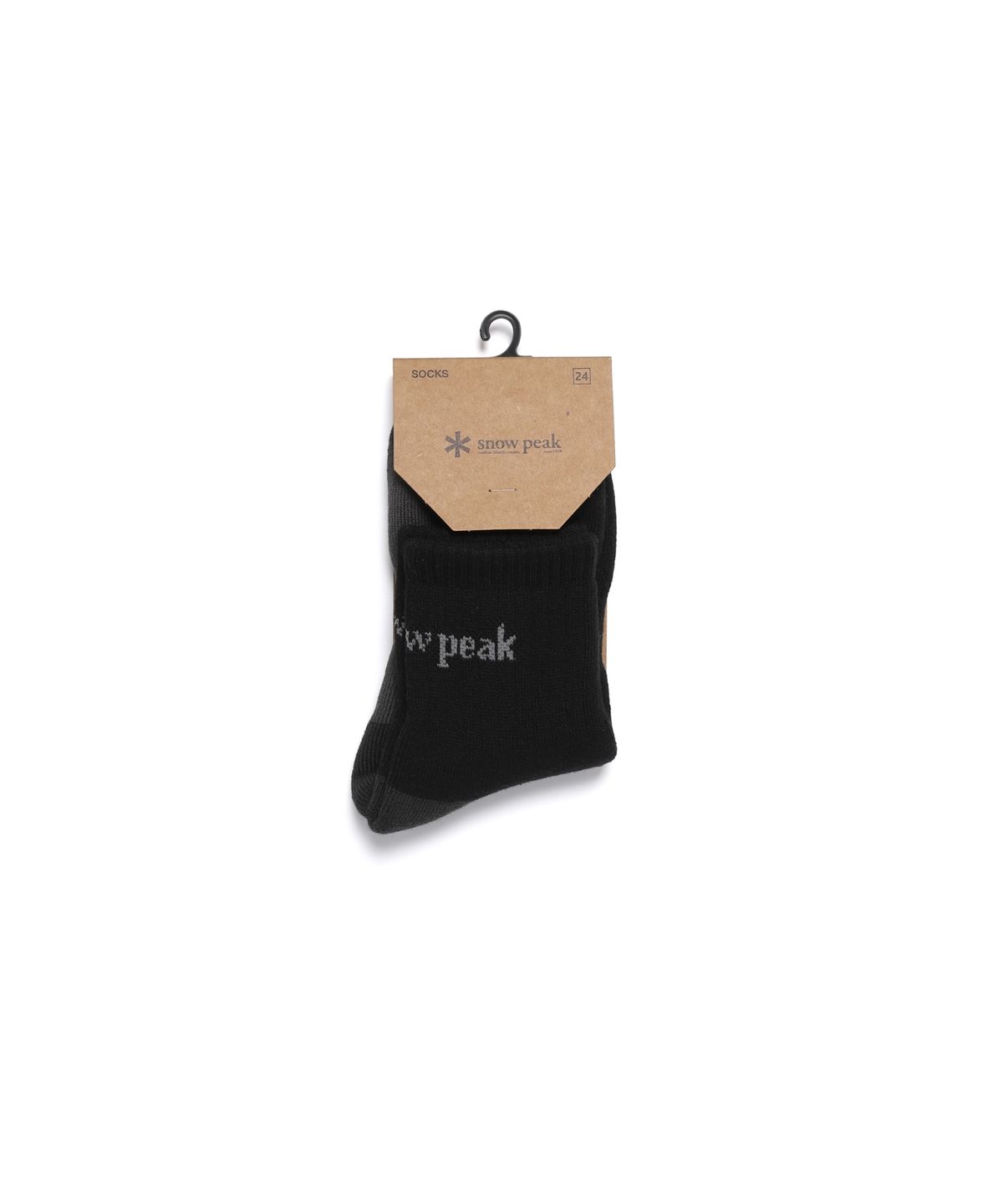 스노우피크 어패럴(SNOWPEAK APPAREL) 쿨맥스 통파일 단목 삭스 (S26FUTSO07) Black