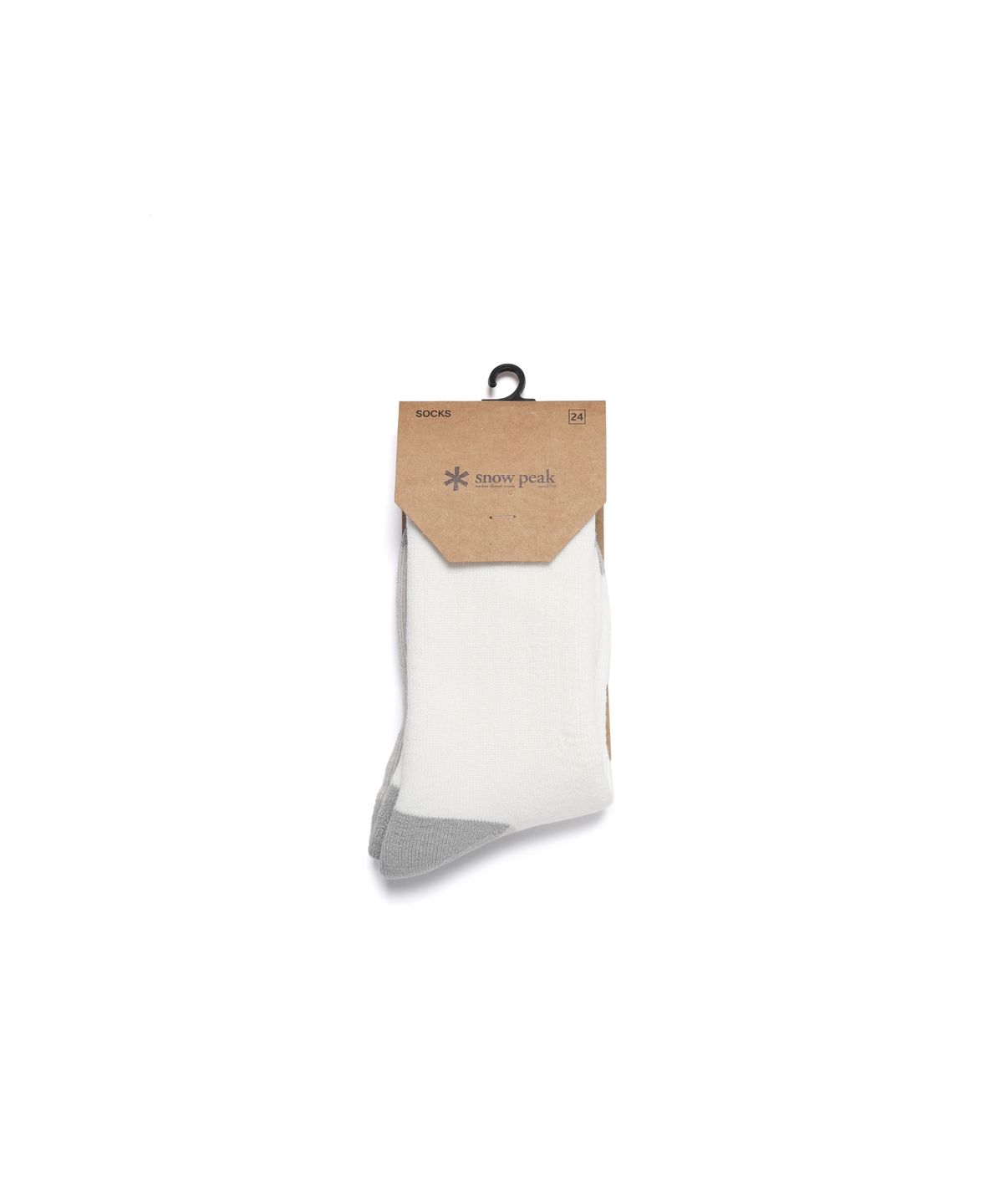 스노우피크 어패럴(SNOWPEAK APPAREL) 쿨맥스 통파일 크루삭스 (S26FUTSO06) Off White