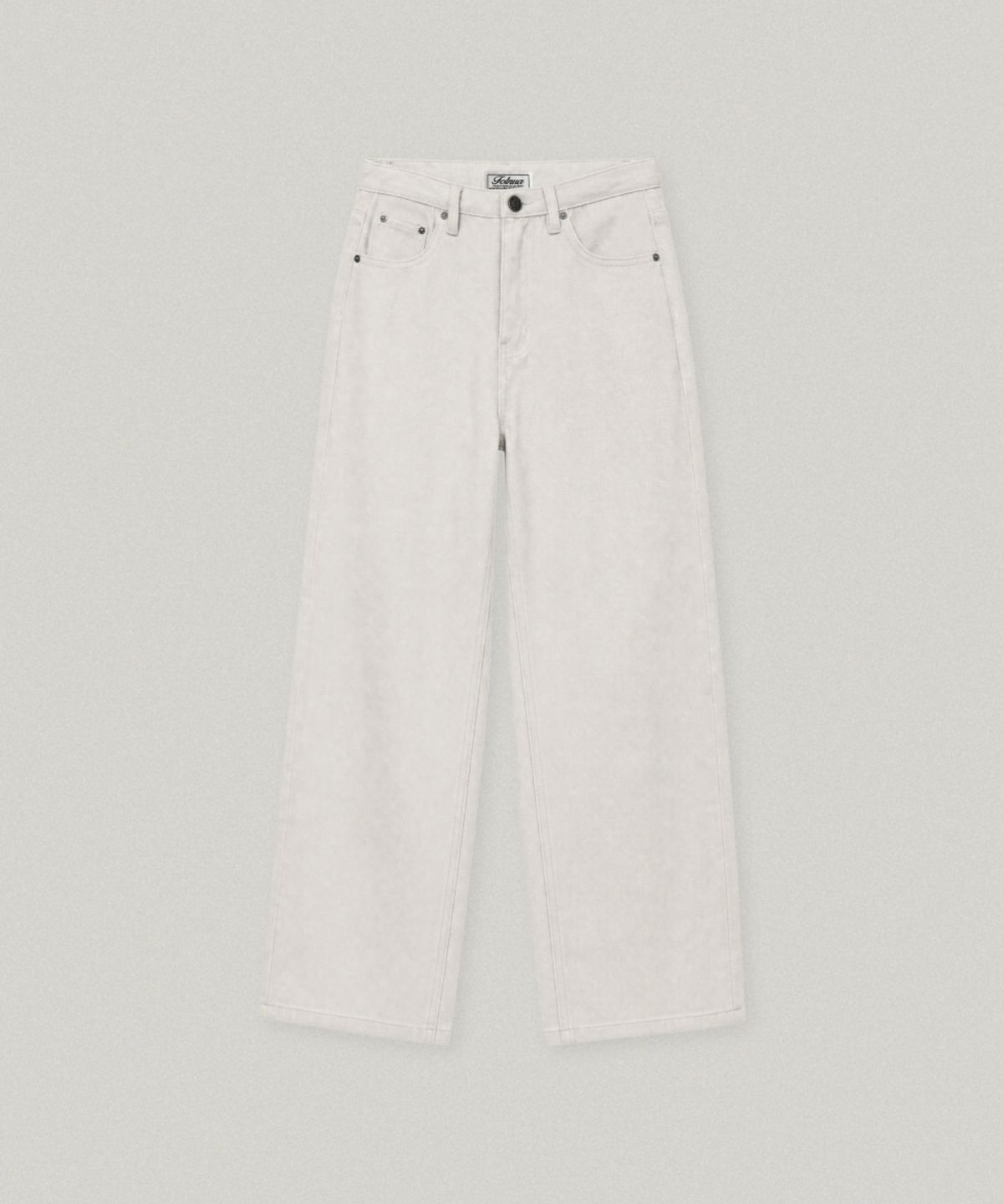 폴뉴아(FOLNUA) AUTUMN COTTON DENIM PANTS (IVORY)