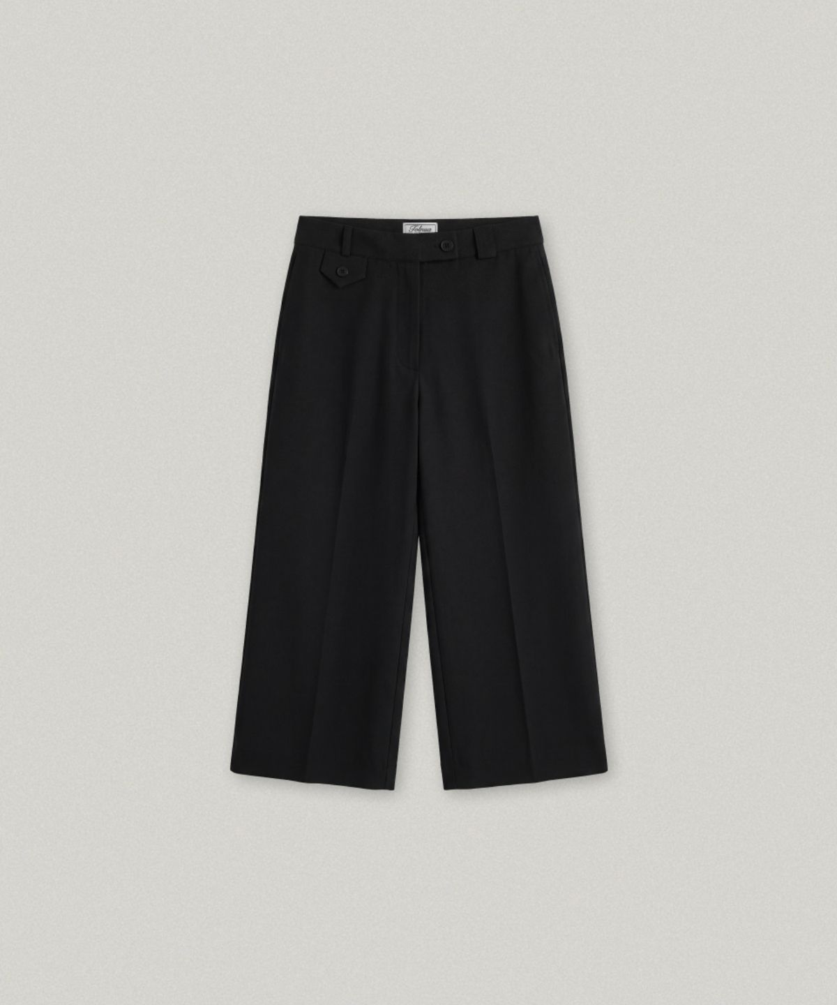 폴뉴아(FOLNUA) AMPLE CAPRI PANTS (BLACK)