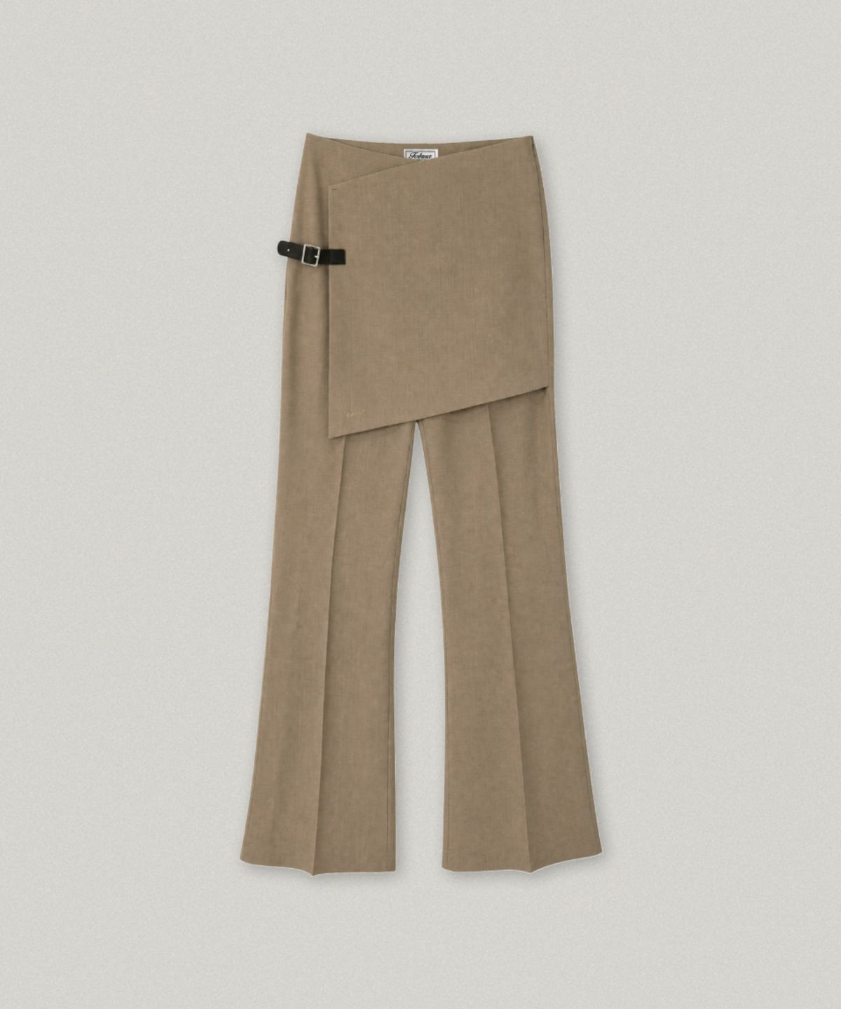 폴뉴아(FOLNUA) SWINGY WRAP SLACKS (BEIGE)