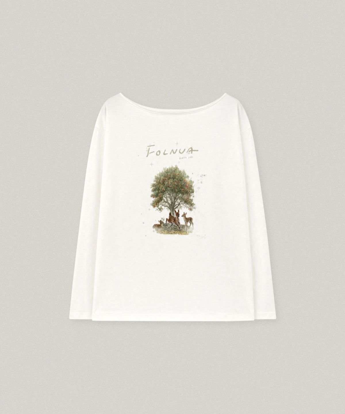 폴뉴아(FOLNUA) CERF OFF SHOULDER LONG SLEEVE (IVORY)