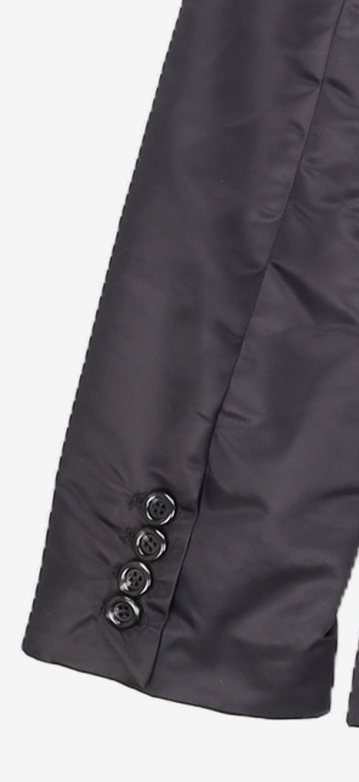 다이애그널(DIAGONAL) NYLON SLIM WAIST JACKET (black) S