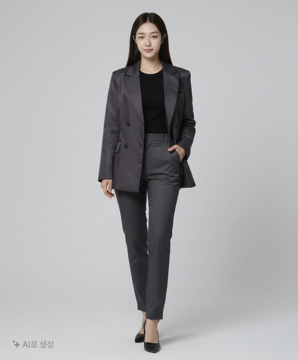 다이애그널(DIAGONAL) NYLON SLIM WAIST JACKET (black) S