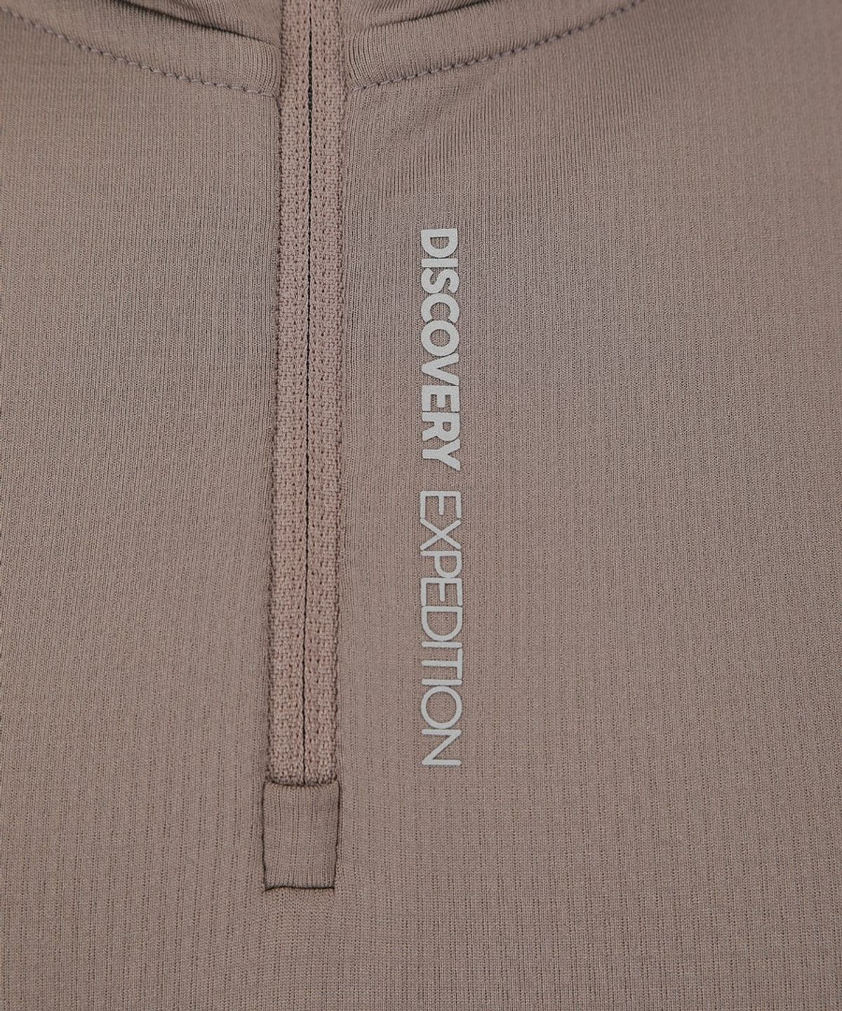 디스커버리 익스페디션(DISCOVERY EXPEDITION) 여성 기능성 반집업 후드티 (Brown)