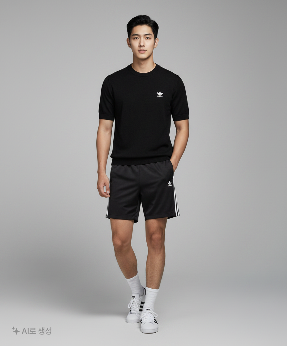 아디다스(ADIDAS) AC 숏 팬츠 - 블랙 / DN8027 M