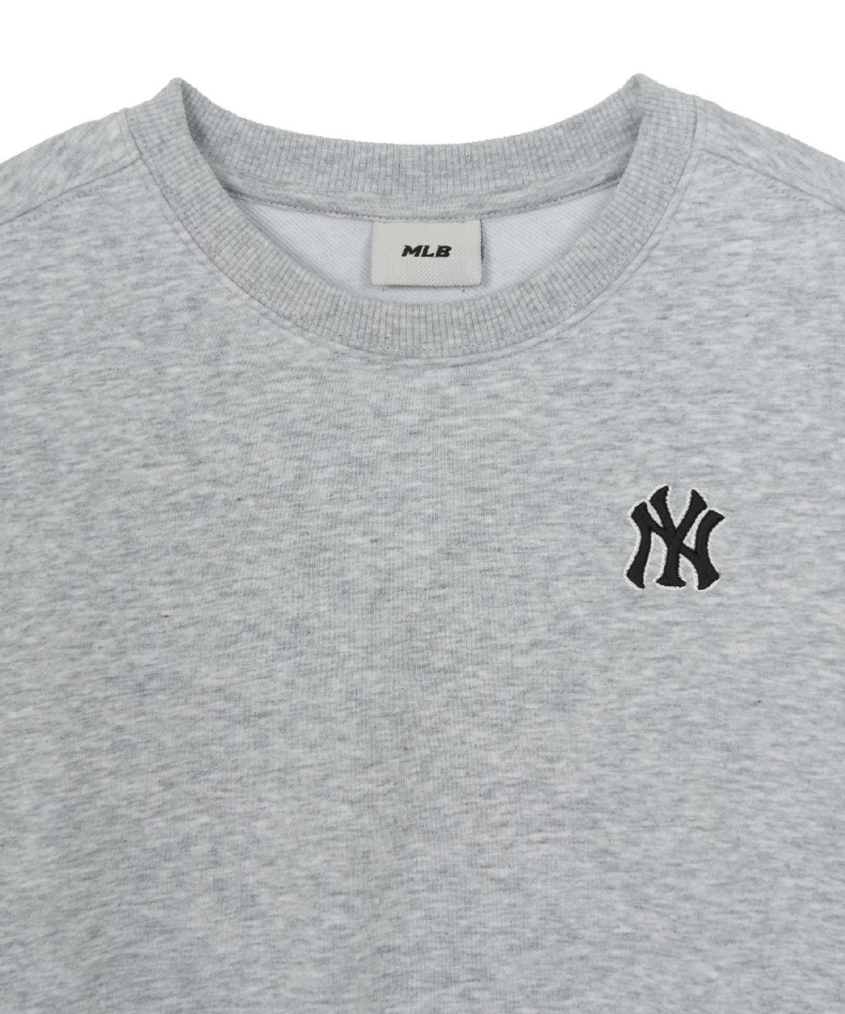 엠엘비 키즈(MLB KIDS) 스포티브 베이직 스몰로고 맨투맨 NY (L.Melange Grey)