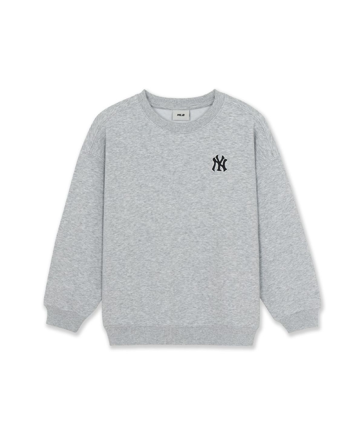 엠엘비 키즈(MLB KIDS) 스포티브 베이직 스몰로고 맨투맨 NY (L.Melange Grey)