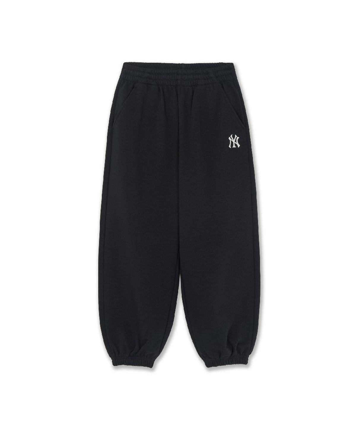 엠엘비 키즈(MLB KIDS) 스포티브 스몰로고 루즈 조거 팬츠 NY (Black)