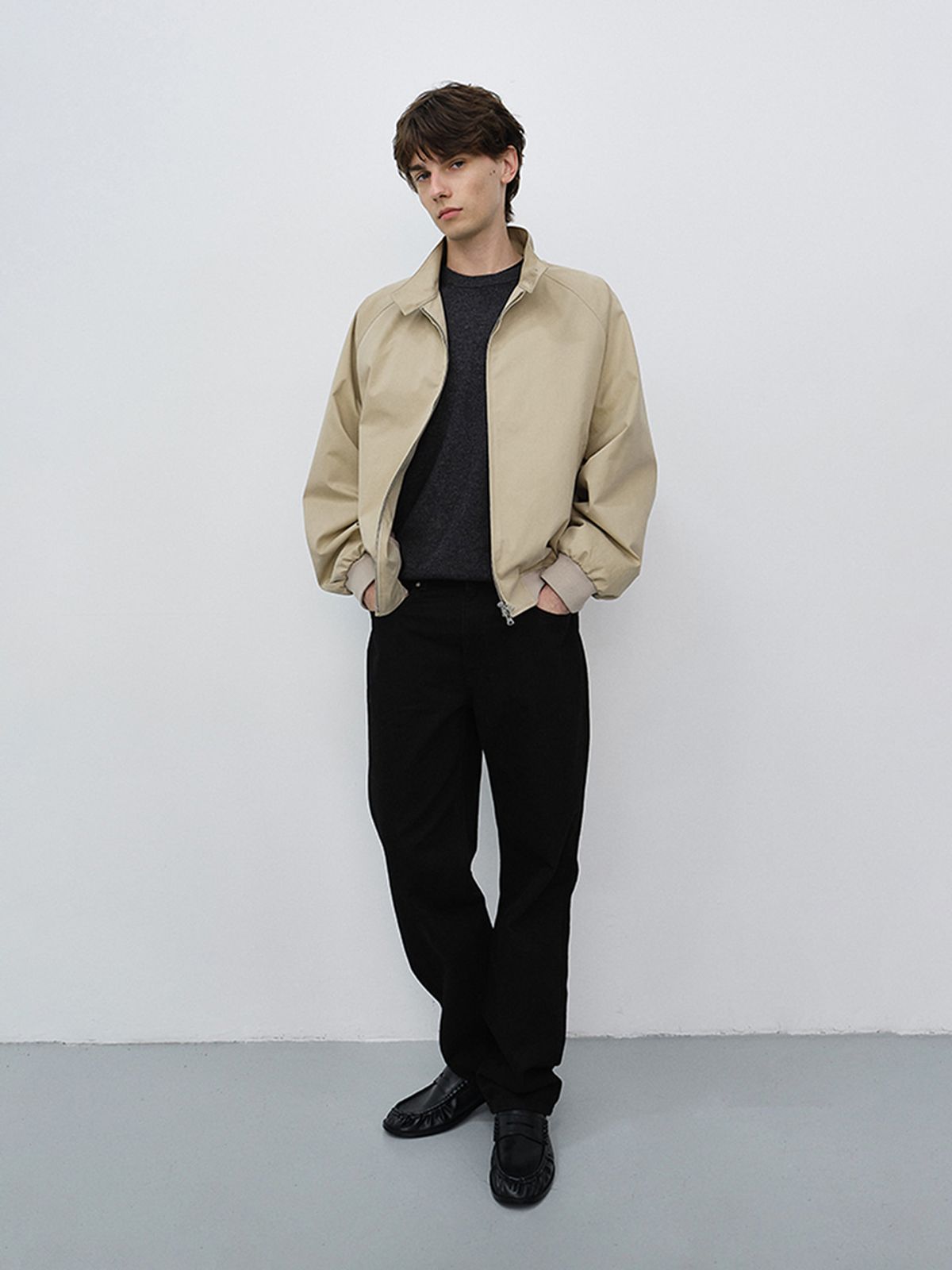 던스트 포 맨(DUNST FOR MEN) ESSENTIAL LOOSE JEANS_UDPA6C306_BLACK