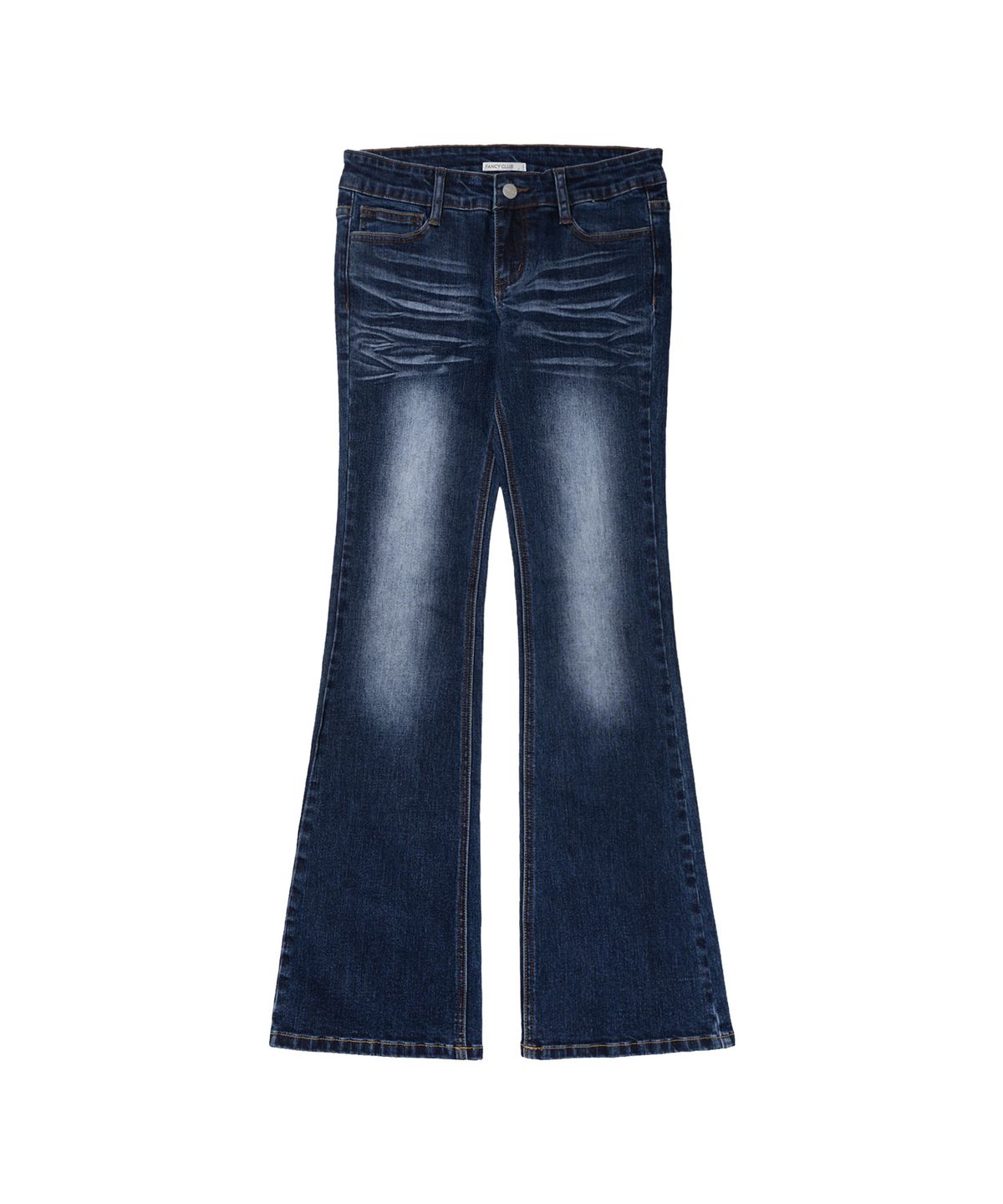 팬시클럽(FANCY CLUB) 워시드 부츠컷 팬츠 (MID BLUE) F26ZD473