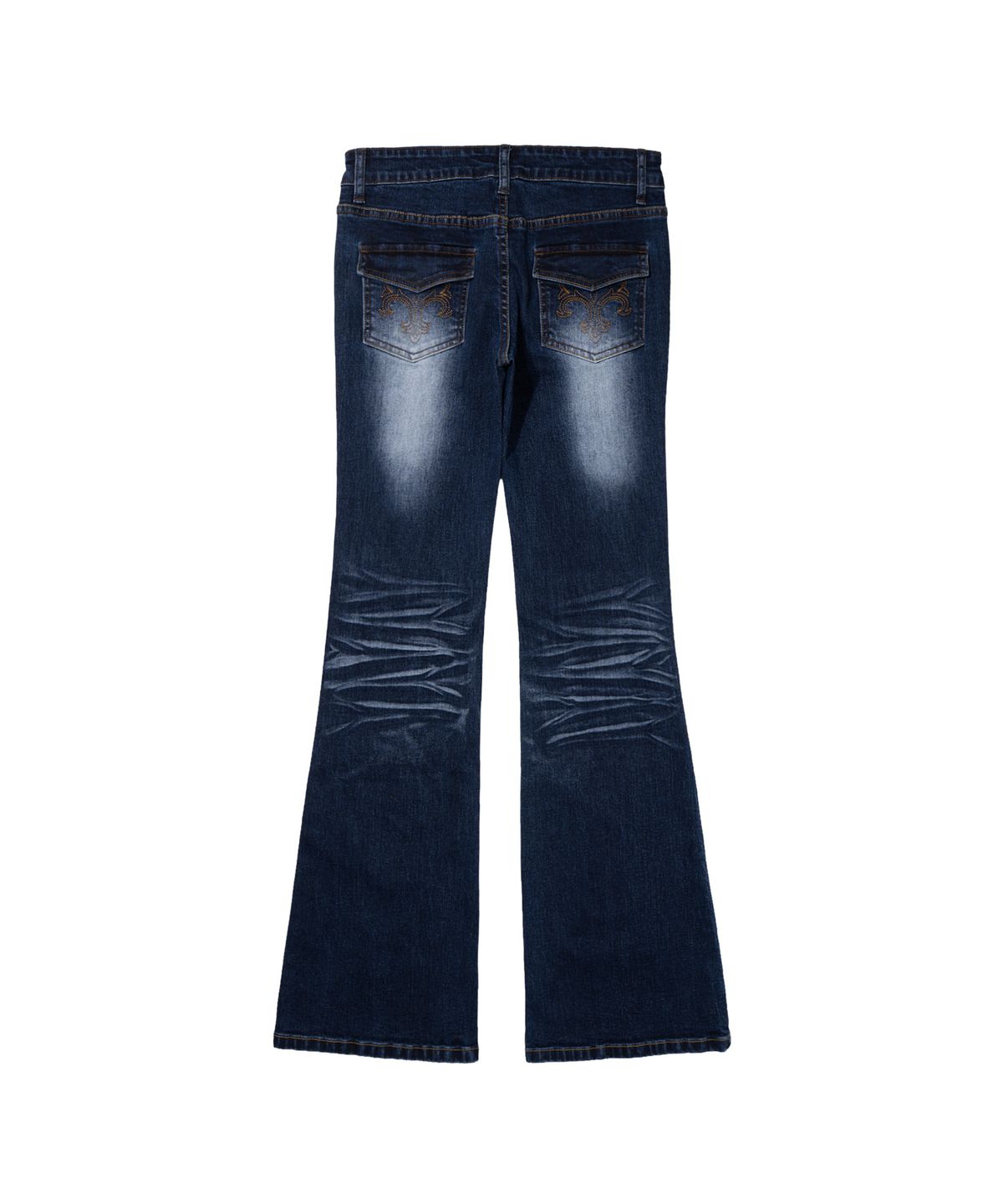 팬시클럽(FANCY CLUB) 워시드 부츠컷 팬츠 (MID BLUE) F26ZD473