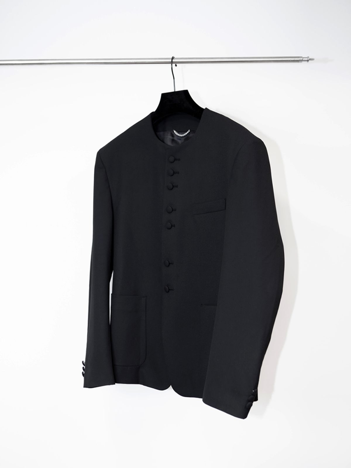 고저(GOZER) Collarless Multi-button TR Jacket