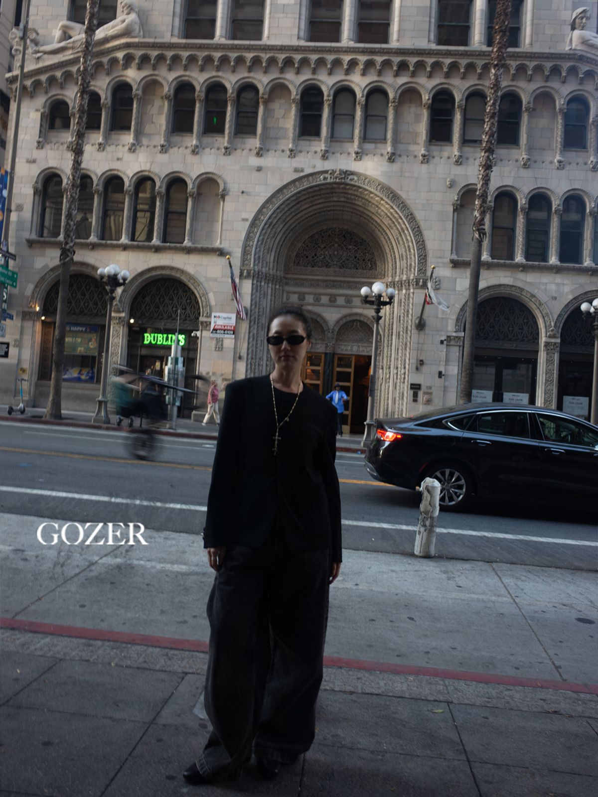 고저(GOZER) Collarless Multi-button TR Jacket