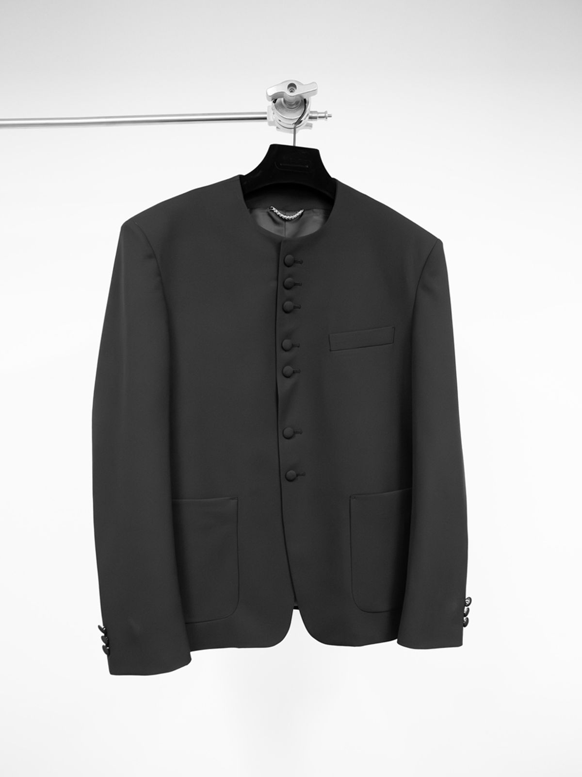 고저(GOZER) Collarless Multi-button TR Jacket