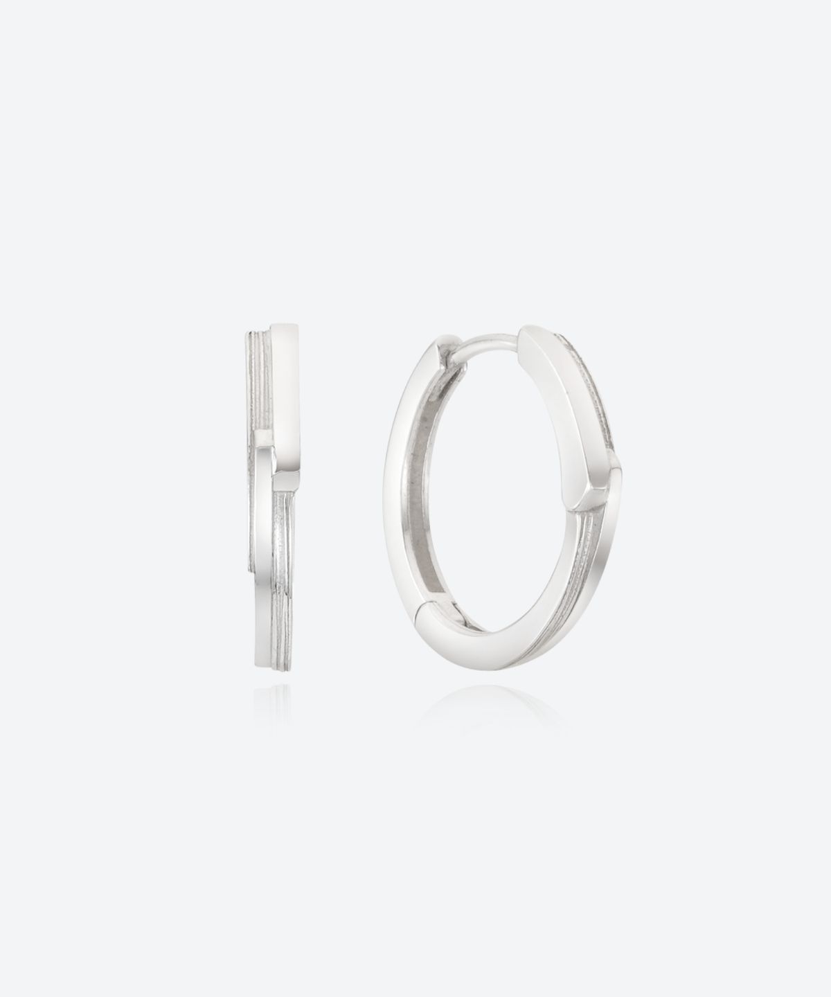 바라두(BARADU) 925 Cliff hoop earrings