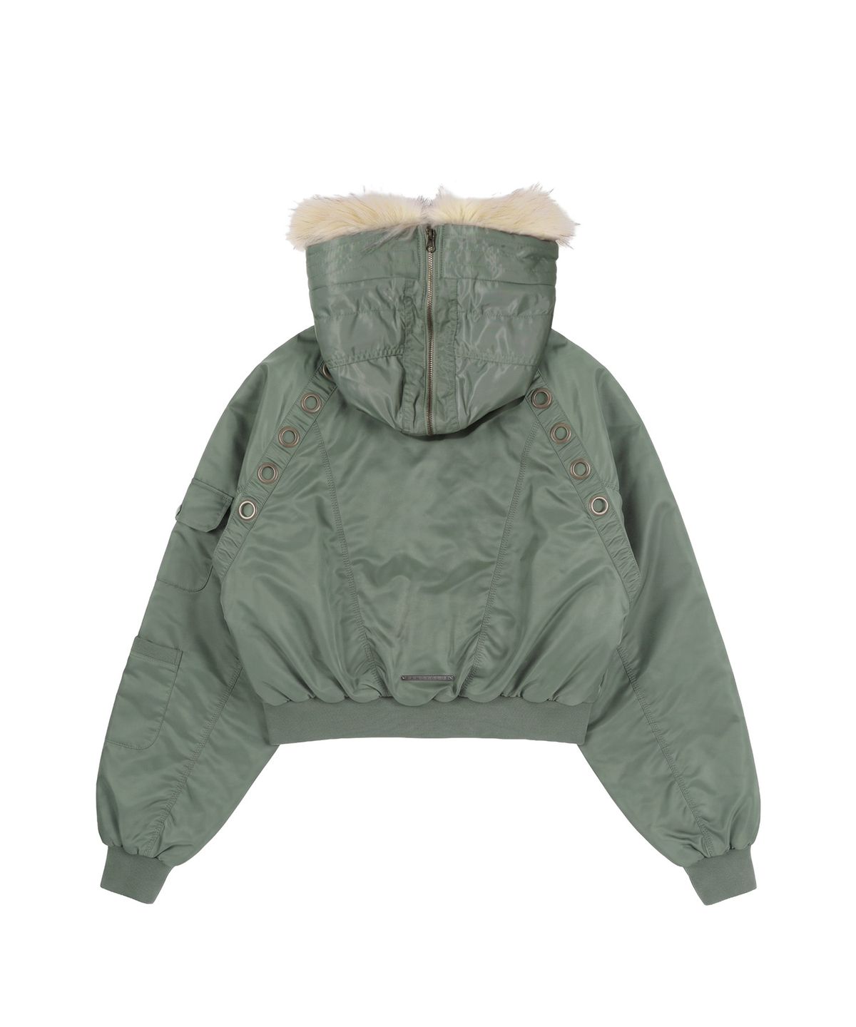 팬시클럽(FANCY CLUB) 아일렛 퍼 MA-1 (ASH KHAKI) F26ZA003