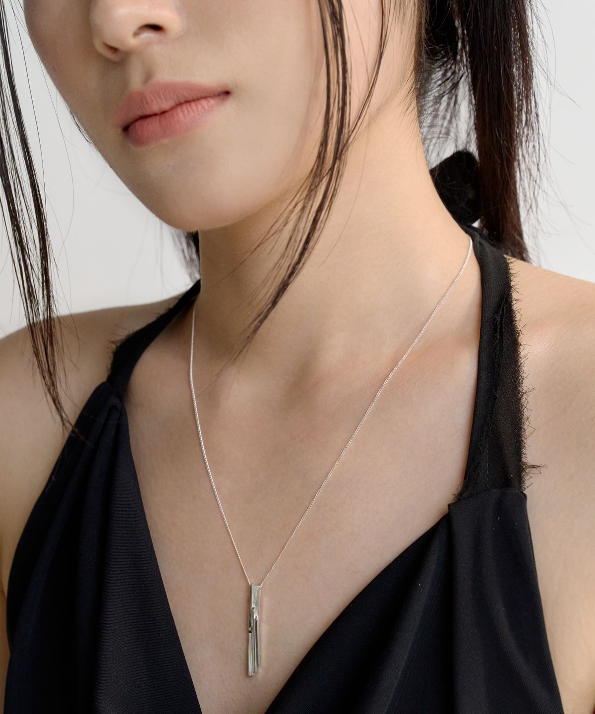 바라두(BARADU) 925 Cliff long necklace