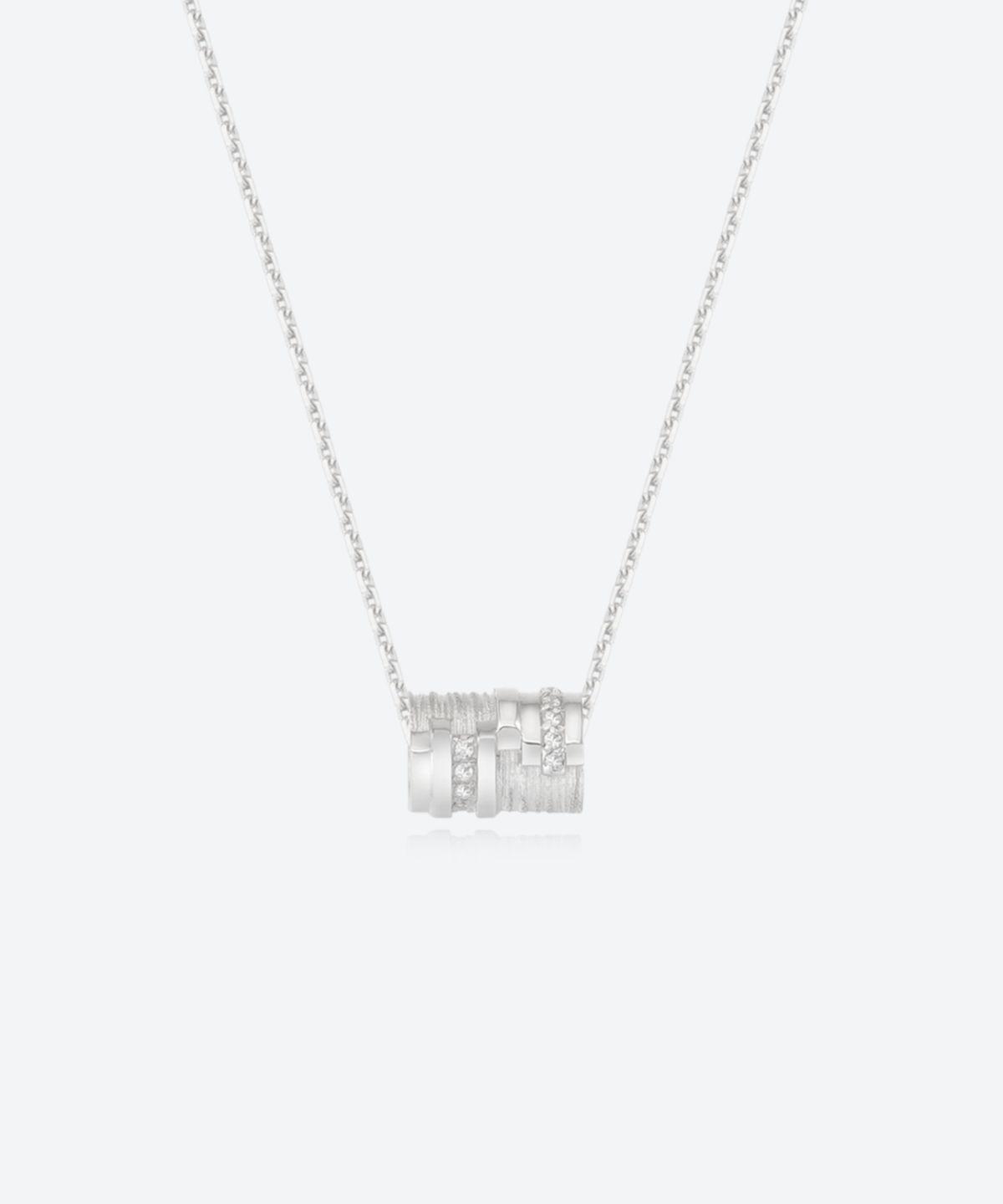 바라두(BARADU) 925 Cylinder necklace - Stone