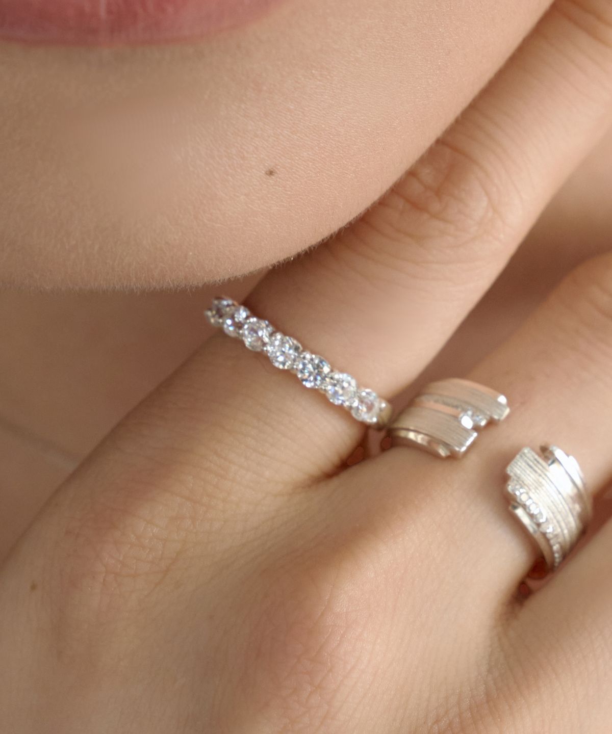 바라두(BARADU) 925 Segment eternity ring