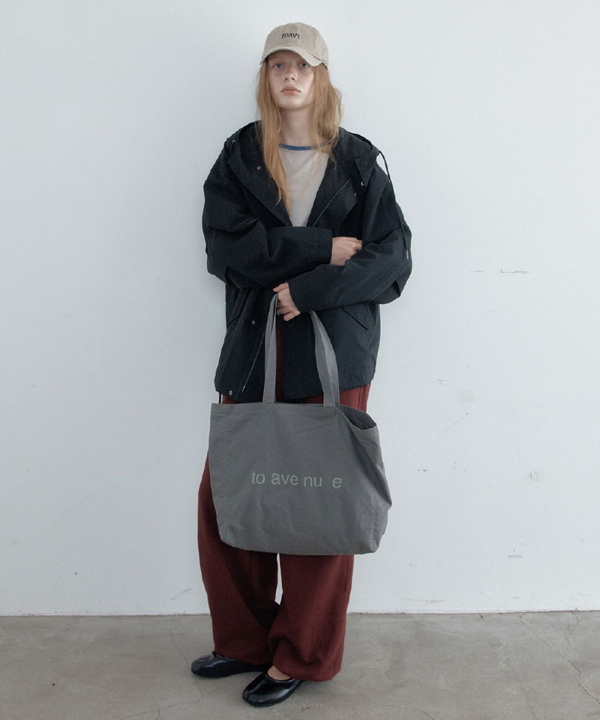 토아베(TOAVE) Spaced Logo Eco Bag (Charcoal)