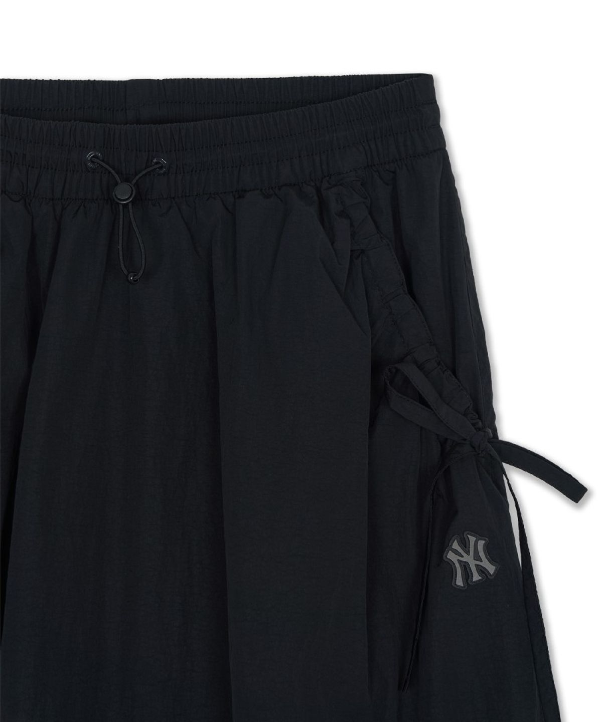 엠엘비(MLB) 여성 고프코어 글로시 루즈 벌룬 롱 스커트 NY (Black)