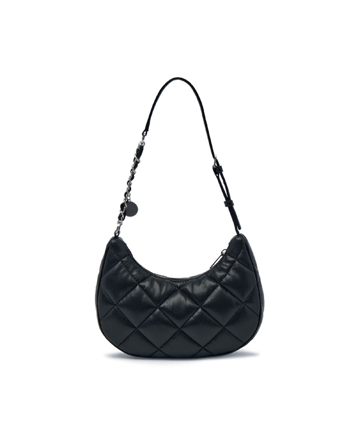 엠엘비(MLB) 베이직 퀼팅 PU 호보백 NY (Black)