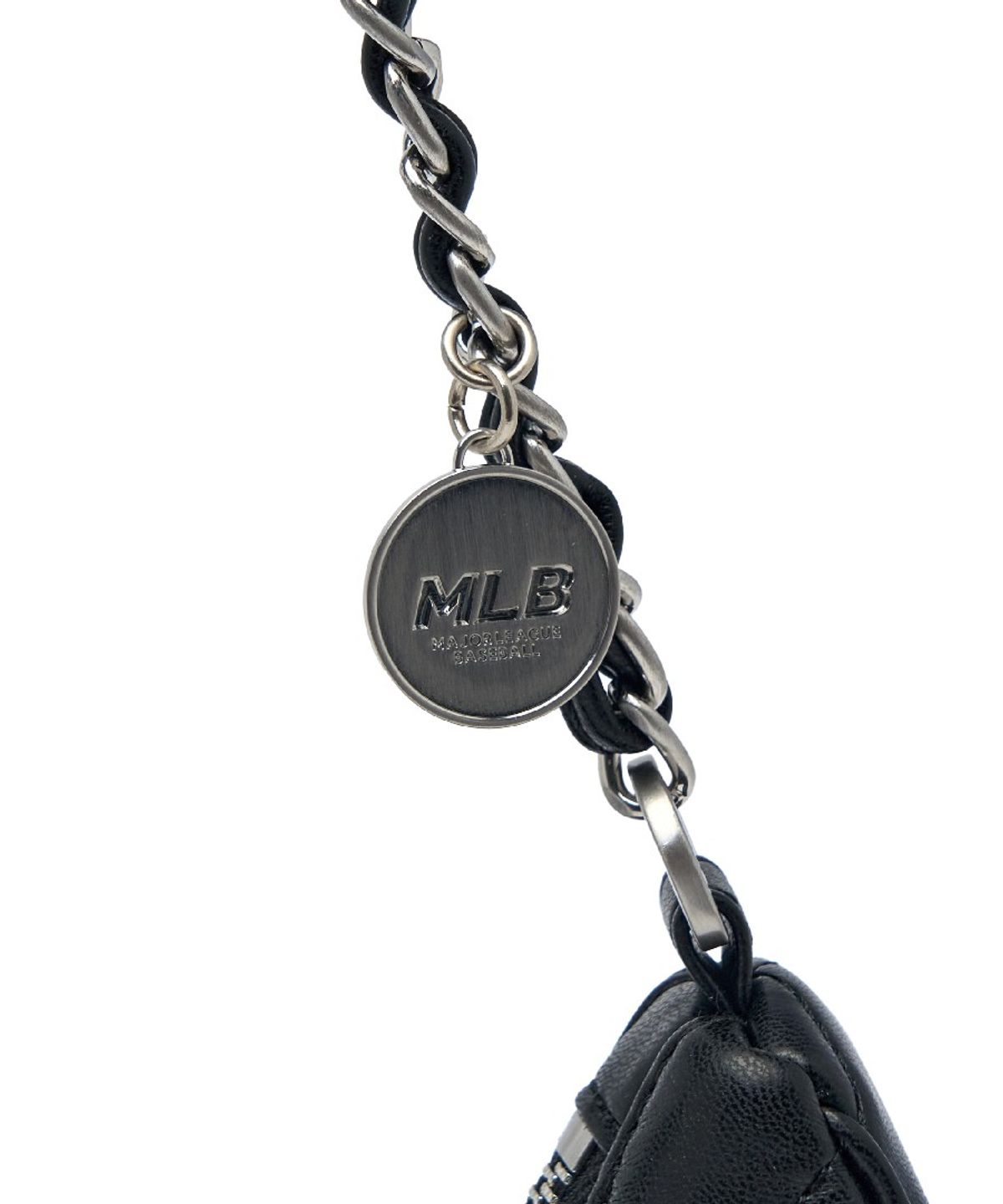 엠엘비(MLB) 베이직 퀼팅 PU 호보백 NY (Black)