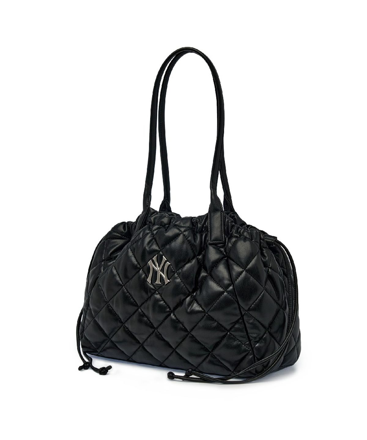 엠엘비(MLB) 베이직 퀼팅 PU 토트백 NY (Black)